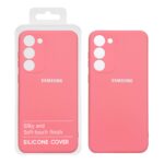 قاب نیو سیلیکون محافظ لنزدار Samsung S23 Plus -RFF - صورتی پاستیلی (پک دار)