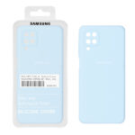 قاب سیلیکونی پاک کنی اورجینال درجه یک Samsung Galaxy A12 / M12 / F12 - آبی آسمانی (پک دار)