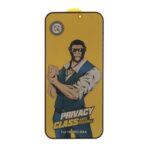 محافظ صفحه نمایش شیشه ای Full Cover Privacy Anti Peeping مدل Apple iPhone 16 Pro Max