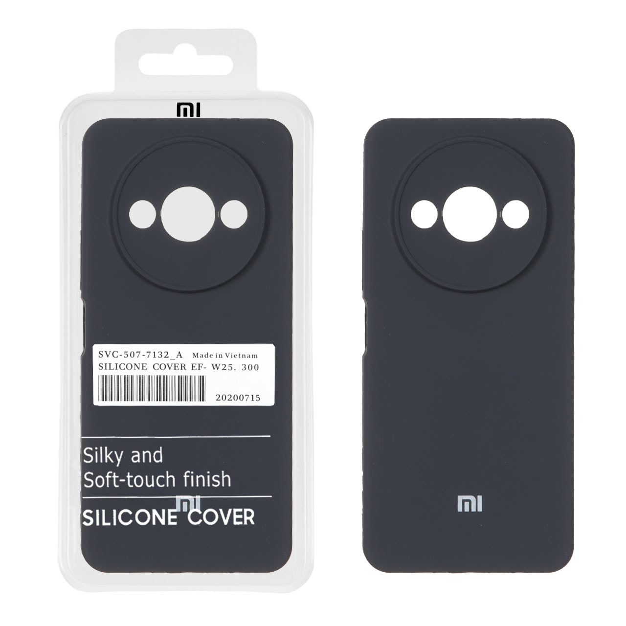 1281340 قاب سیلیکونی پاک کنی اورجینال درجه یک Xiaomi Redmi A3 / A3x / Poco C61 - خاکستری (پک دار) - تصویر 1