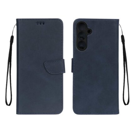 کیف چرمی موبایل مگنتی محافظ لنزدار Samsung Galaxy A16 - سرمه ای