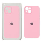 قاب سیلیکونی پاک کنی محافظ لنزدار اورجینال Apple iPhone 13 / iPhone 14 - صورتی کد 3 (پک اصلی)