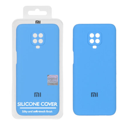 قاب سیلیکونی پاک کنی اورجینال Master Quality مدل Xiaomi Redmi Note 9S / Redmi Note 9 Pro / Redmi Note 9 Pro Max - آبی (پک دار)
