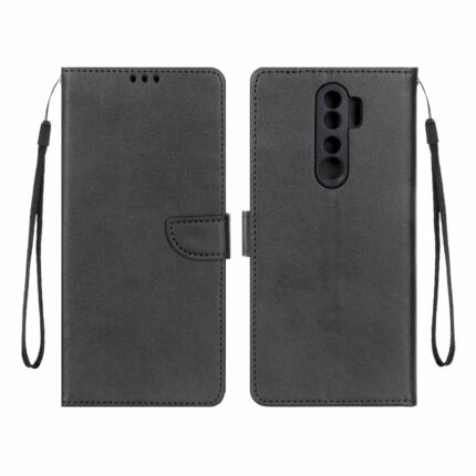 کیف چرمی موبایل مگنتی محافظ لنزدار Xiaomi Redmi Note 8 Pro - مشکی