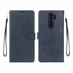 کیف چرمی موبایل مگنتی محافظ لنزدار Xiaomi Redmi Note 8 Pro - سرمه ای