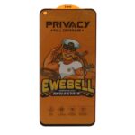 محافظ صفحه نمایش شیشه ای Full Cover Ewesell Anti Static Privacy مدل Samsung Galaxy A21S / F52