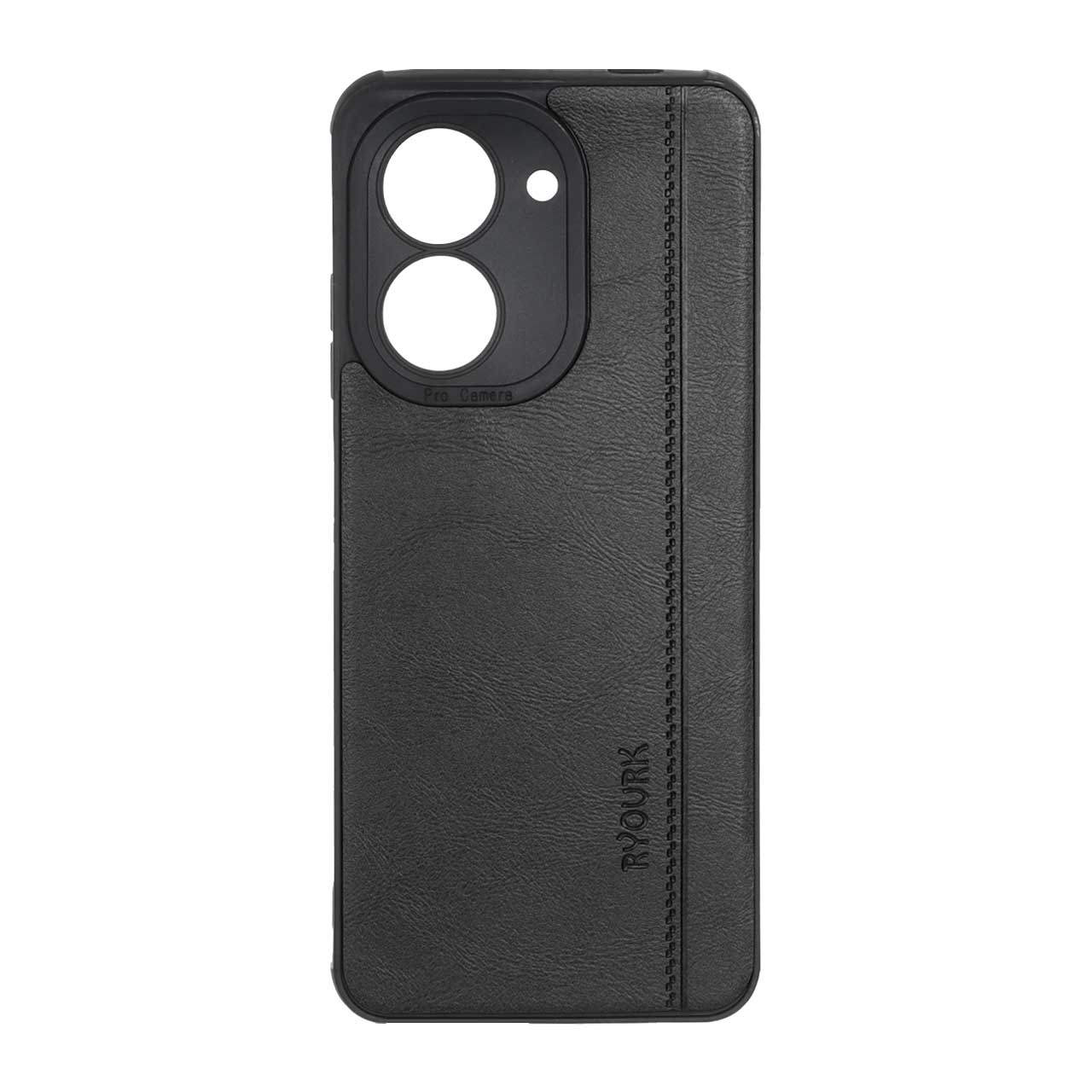 1512432 قاب طرح چرم RYOURK مدل Xiaomi Redmi A5 / Poco C71 - مشکی - تصویر 1