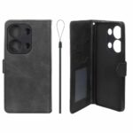 کیف موبایل مگنتی درجه یک داخل خز MNC Plus مدل Xiaomi Redmi Note 14S / Note 13 Pro 4G / Poco M6 Pro 4G - مشکی