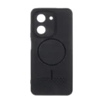 قاب شطرنجی طرح مگ سیف محافظ لنزدار Xiaomi Redmi A5 / Poco C71 - مشکی