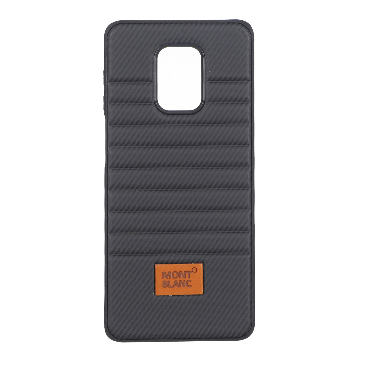 1635552 قاب Mont Blanc پافری طرح هاشور Xiaomi Redmi Note 9S / Redmi Note 9 Pro / Redmi Note 9 Pro Max - مشکی - تصویر 1