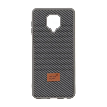 قاب Mont Blanc پافری طرح هاشور Xiaomi Redmi Note 9S / Redmi Note 9 Pro / Redmi Note 9 Pro Max - خاکستری