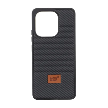 قاب Mont Blanc پافری طرح هاشور Xiaomi Redmi Note 13 4G - مشکی