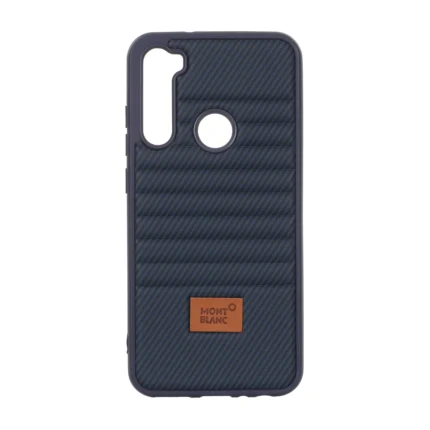 قاب Mont Blanc پافری طرح هاشور Xiaomi Redmi Note 8 - سرمه ای