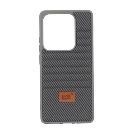 قاب Mont Blanc پافری طرح هاشور Xiaomi Redmi Note 14S / Note 13 Pro 4G / Poco M6 Pro 4G - خاکستری