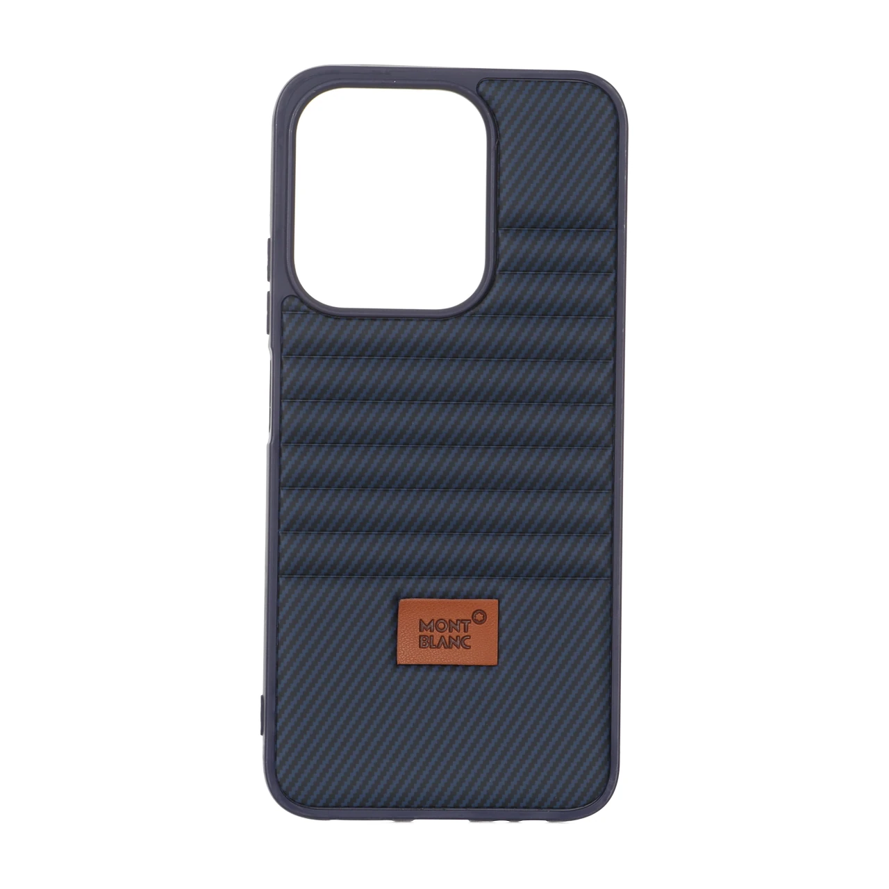 1635698 قاب Mont Blanc پافری طرح هاشور نسخه گلوبال Xiaomi Redmi 15C / Poco C85 - سرمه ای - تصویر 1