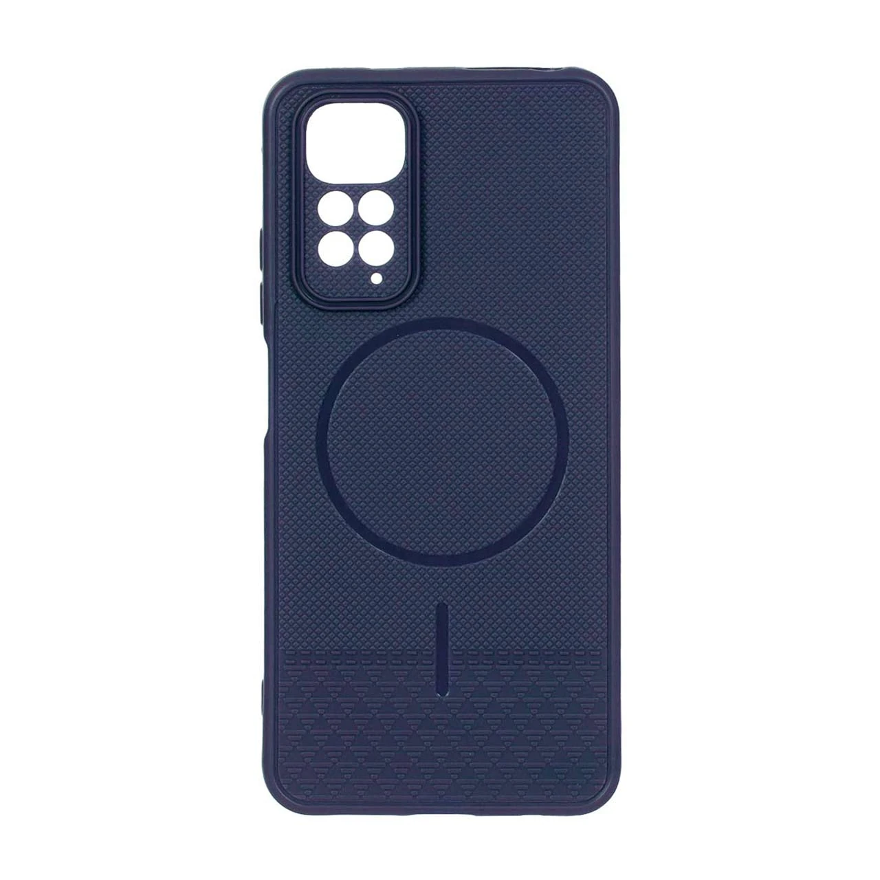 1644972 قاب شطرنجی طرح مگ سیف محافظ لنزدار Xiaomi Redmi Note 11 4G / Redmi Note 11S - سرمه ای - تصویر 1