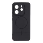 قاب شطرنجی طرح مگ سیف محافظ لنزدار Xiaomi Redmi Note 14 4G - مشکی