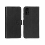 کیف چرمی موبایل مگنتی محافظ لنزدار KRF مدل Xiaomi Redmi Note 12S - مشکی