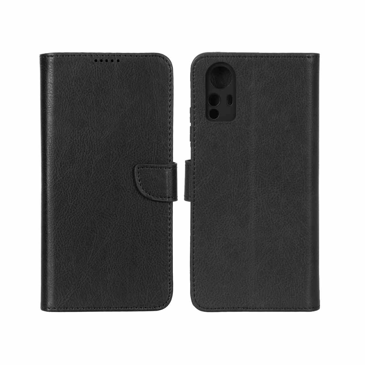 1675776 کیف چرمی موبایل مگنتی محافظ لنزدار KRF مدل Xiaomi Redmi Note 12S - مشکی - تصویر 1