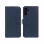 کیف چرمی موبایل مگنتی محافظ لنزدار KRF مدل Samsung Galaxy A13 5G / A04s / M13 4G / M23 / F13 - سرمه ای