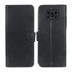 کیف چرمی موبایل مگنتی محافظ لنزدار KRF مدل Xiaomi Poco X3 / Poco X3 Pro / Poco X3 NFC - مشکی
