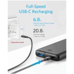 پاوربانک PD و فست شارژ Anker 20000mAh مدل PowerCore Essential A1287P11 20W - مشکی (گارانتی شش ماهه ایویز) - تصویر 10