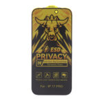 محافظ صفحه نمایش شیشه ای Full Cover Privacy King Bull - ESD مدل Apple iPhone 17 Pro / iPhone 18 Pro