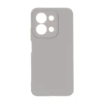 قاب سوزنی دکمه رنگی محافظ لنزدار نسخه گلوبال Xiaomi Redmi 15C / Poco C85 - طوسی