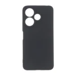 قاب سوزنی دکمه رنگی محافظ لنزدار Xiaomi Redmi 13X / Redmi 13 4G / Poco M6 4G - مشکی