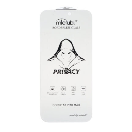 محافظ صفحه نمایش شیشه ای بدون حاشیه Full Cover Mietubl Privacy مدل Apple iPhone 18 Pro Max