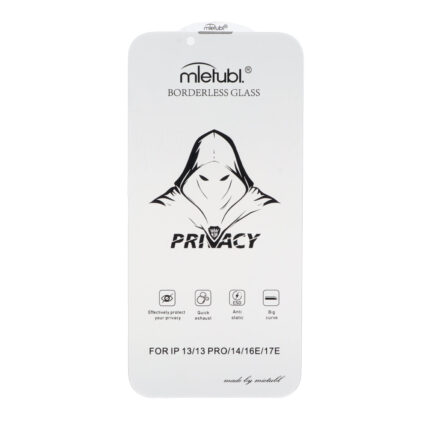 محافظ صفحه نمایش شیشه ای بدون حاشیه Full Cover Mietubl Privacy مدل Apple iPhone 13 / iPhone 13 Pro / iPhone 14 / 16e