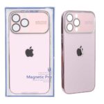 قاب PVD Auto Focus محافظ لنز شیشه ای Apple iPhone 13 Pro Max - صورتی (پک دار)