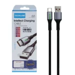 کابل شارژ فست Techlum Type-C مدل MA022 - مشکی (گارانتی شش ماهه آروین)
