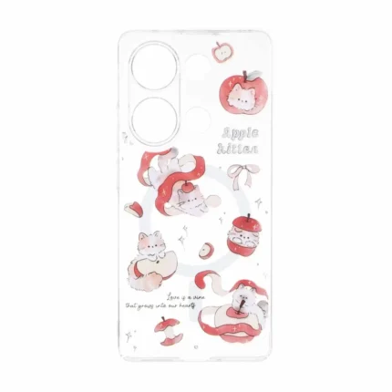 قاب Cute کریستالی طرح مگ سیف محافظ لنزدار Xiaomi Redmi Note 14S / Note 13 Pro 4G / Poco M6 Pro 4G - کد 125