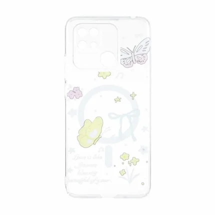 قاب Cute کریستالی طرح مگ سیف محافظ لنزدار Xiaomi Redmi 10C / Redmi 10 Power / Poco C40 - کد 175