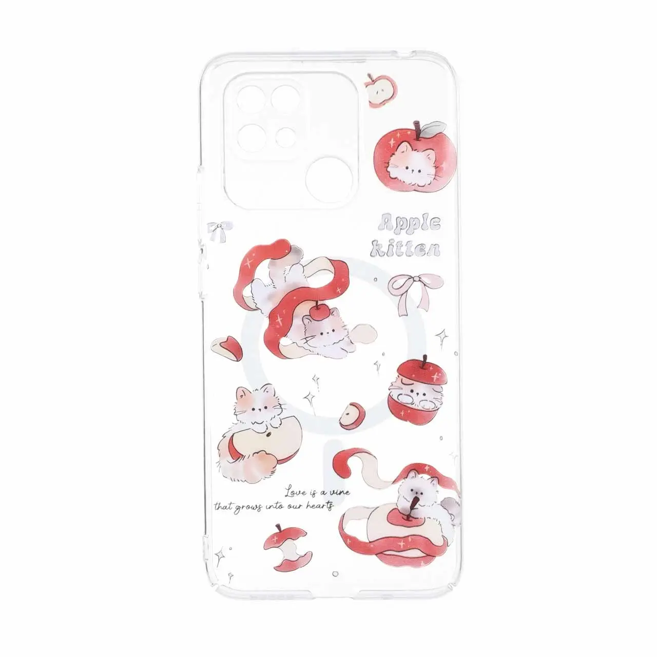 4651450 قاب Cute کریستالی طرح مگ سیف محافظ لنزدار Xiaomi Redmi 10C / Redmi 10 Power / Poco C40 - کد 176 - تصویر 1