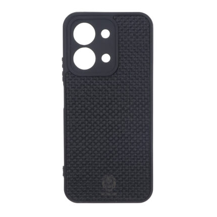 قاب طرح چرم حصیری Golden lion مدل نسخه گلوبال Xiaomi Redmi 15C / Poco C85 - مشکی