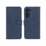 کیف چرمی موبایل مگنتی محافظ لنزدار KRF مدل Xiaomi Poco C81 / C81 Pro / C85X / Redmi A7 Pro - سرمه ای