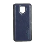 قاب طرح چرم AMG محافظ لنزدار Xiaomi Redmi Note 9S / Redmi Note 9 Pro / Redmi Note 9 Pro Max - سرمه ای