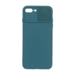 قاب کشویی کبریتی محافظ لنزدار Apple iPhone 7 Plus / iPhone 8 Plus - سبز تیره