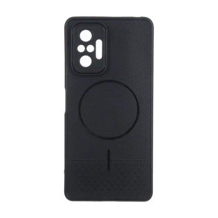 قاب شطرنجی طرح مگ سیف محافظ لنزدار Xiaomi Redmi Note 10 Pro 4G / Redmi Note 10 Pro Max - مشکی