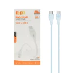 کابل شارژ فست pqbd Type-C To Type-C مدل PQ-C04CC 60W - آبی روشن
