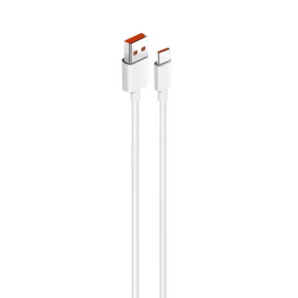 کابل شارژ سرکارتنی Xiaomi Type-C - سفید - LY (گارانتی 6 ماهه شرکتی)