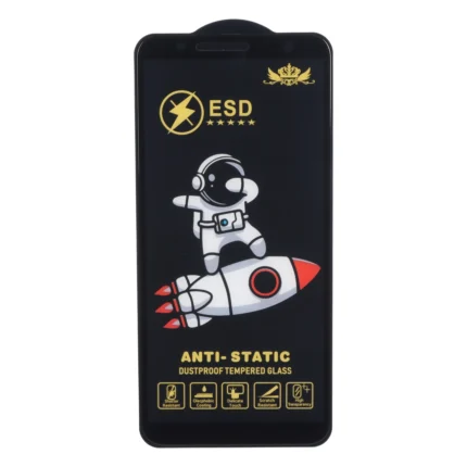 محافظ صفحه نمایش شیشه ای Full Cover Space Man Anti Static ESD مدل Samsung Galaxy A750 / J4 Core / J4 Plus / J6 Plus / J8 / A8 Plus / A6 Plus / A7 2018