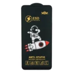 محافظ صفحه نمایش شیشه ای Full Cover Space Man Anti Static ESD مدل Samsung Galaxy A11 / M11 / Redmi Note 9 / Note 9t / Mi 11 lite / Mi 12 lite / Realme 7 / Realme 9