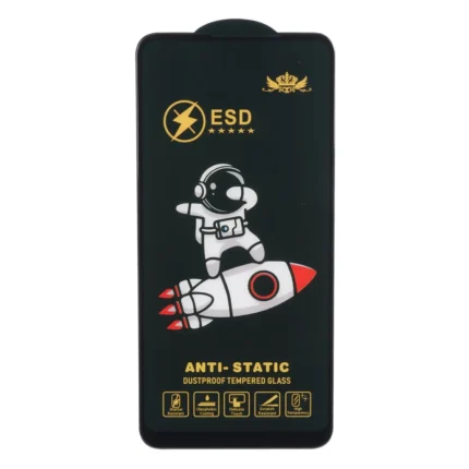 محافظ صفحه نمایش شیشه ای Full Cover Space Man Anti Static ESD مدل Samsung Galaxy A11 / M11 / Redmi Note 9 / Note 9t / Mi 11 lite / Mi 12 lite / Realme 7 / Realme 9