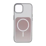 قاب مستطیلی Gray طرح مگ سیف لنز کربن Apple iPhone 13 / iPhone 14 - قهوه ای