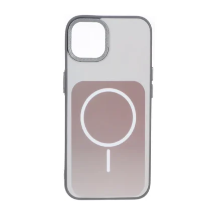 قاب مستطیلی Gray طرح مگ سیف لنز کربن Apple iPhone 13 / iPhone 14 - قهوه ای