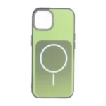 قاب مستطیلی Gray طرح مگ سیف لنز کربن Apple iPhone 13 / iPhone 14 - سبز