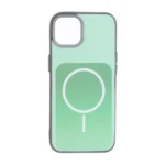 قاب مستطیلی Gray طرح مگ سیف لنز کربن Apple iPhone 13 / iPhone 14 - سبز روشن